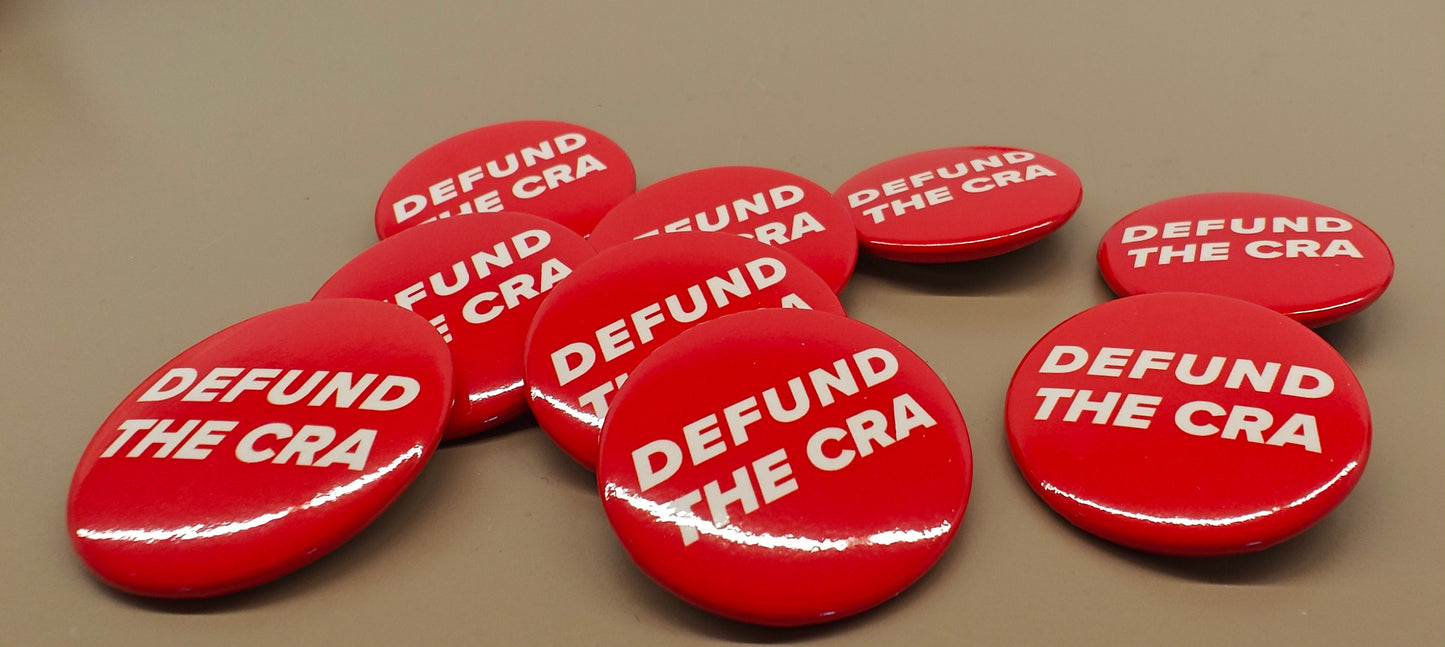 Defund The CRA Button